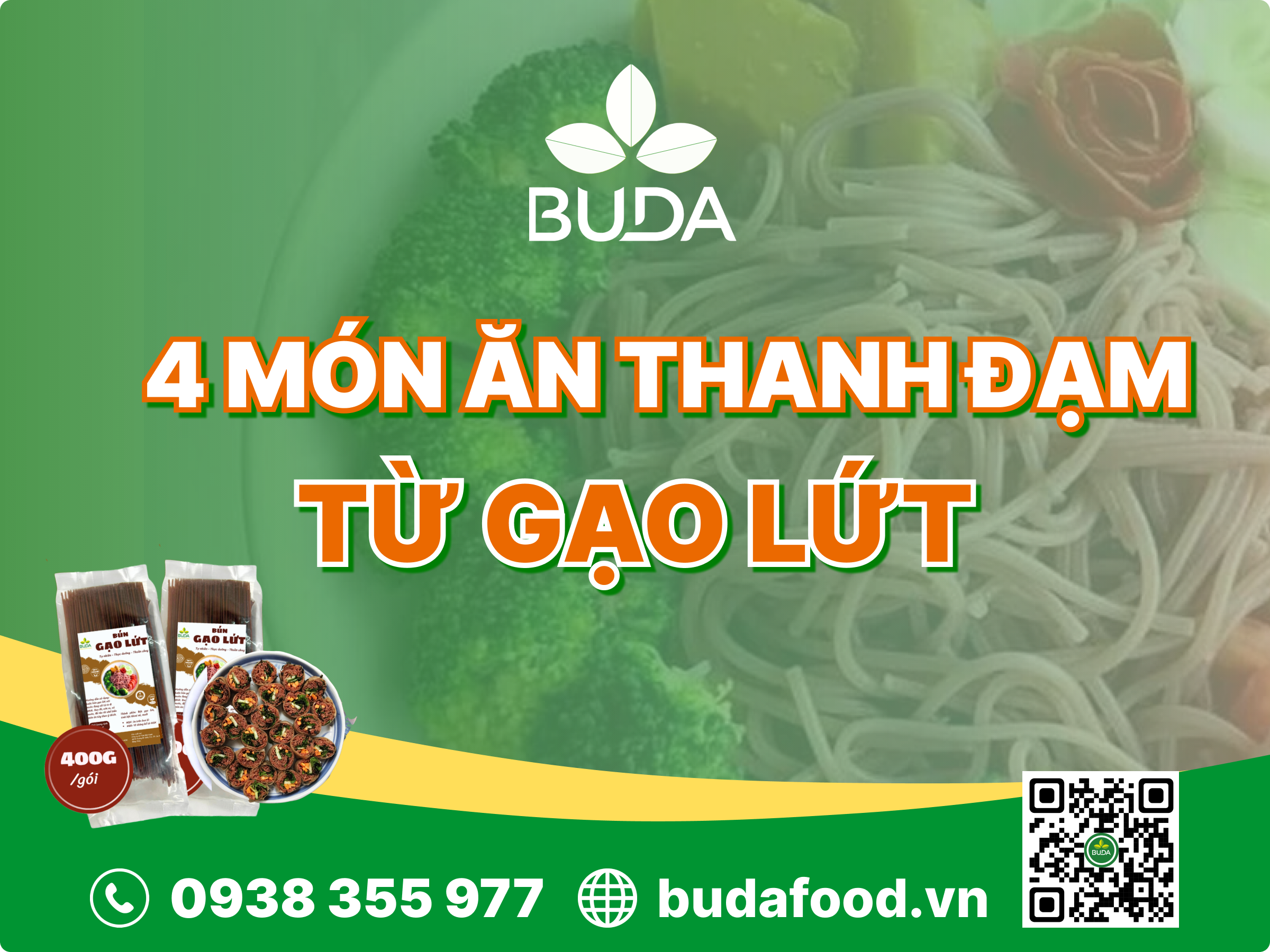 4 món ăn thanh đạm từ bún gạo lứt | Buda.vn