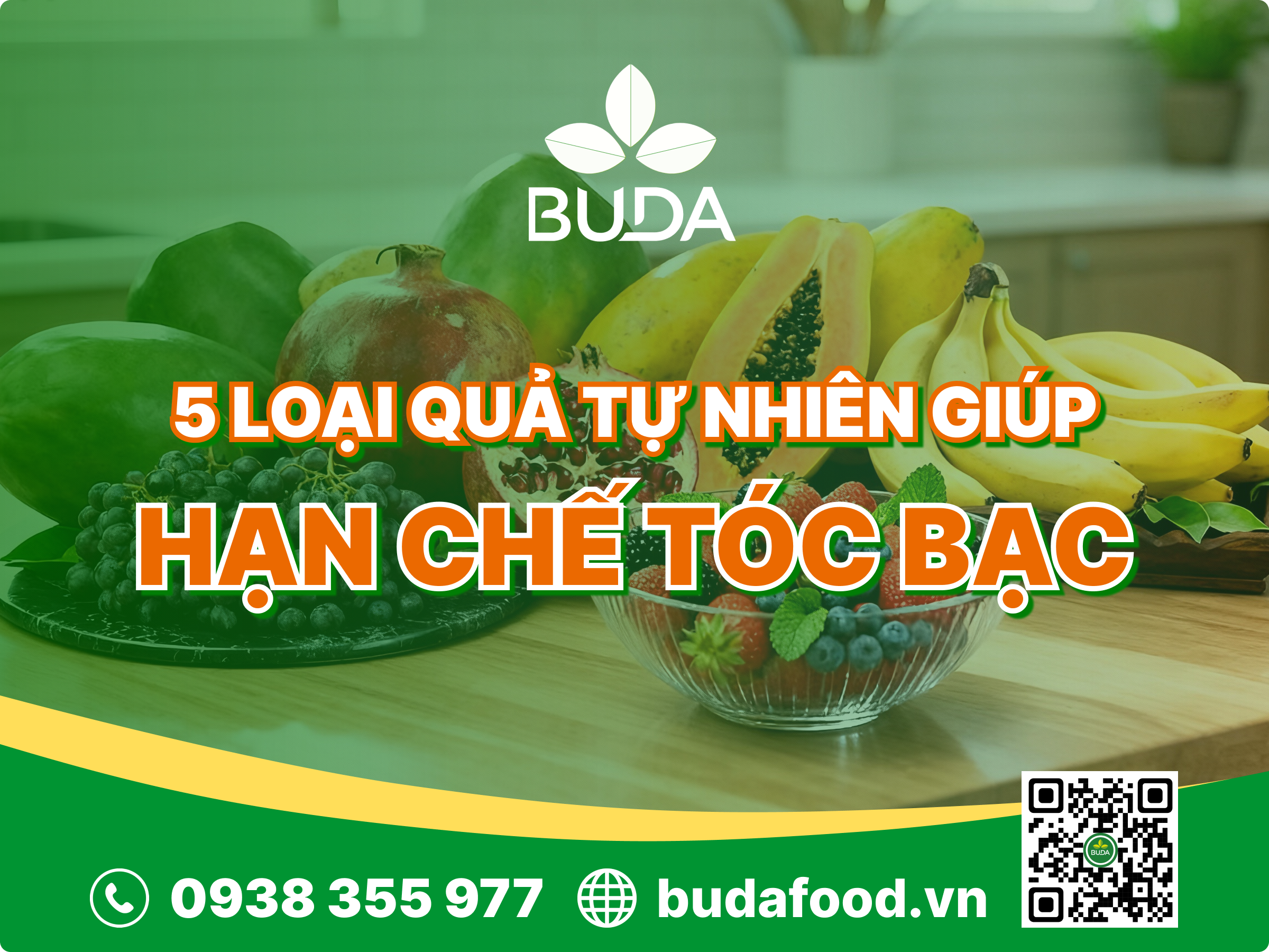 5 loại quả tự nhiên giúp hạn chế tóc bạc sớm