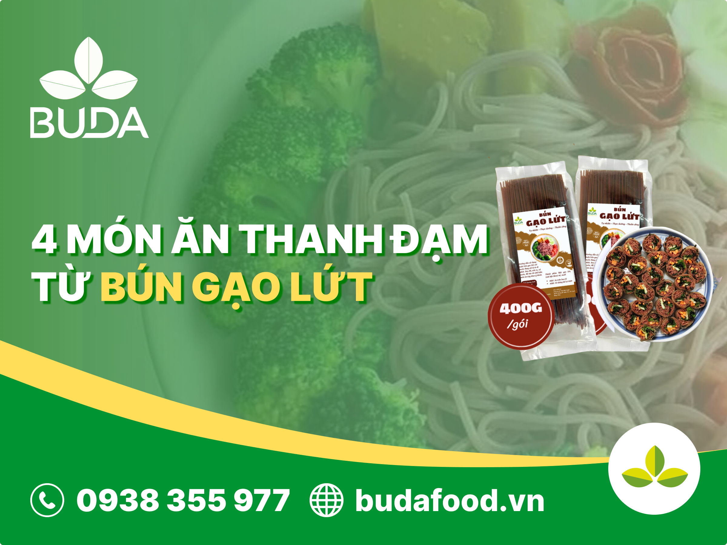 4 món ăn thanh đạm từ bún gạo lứt | Buda.vn