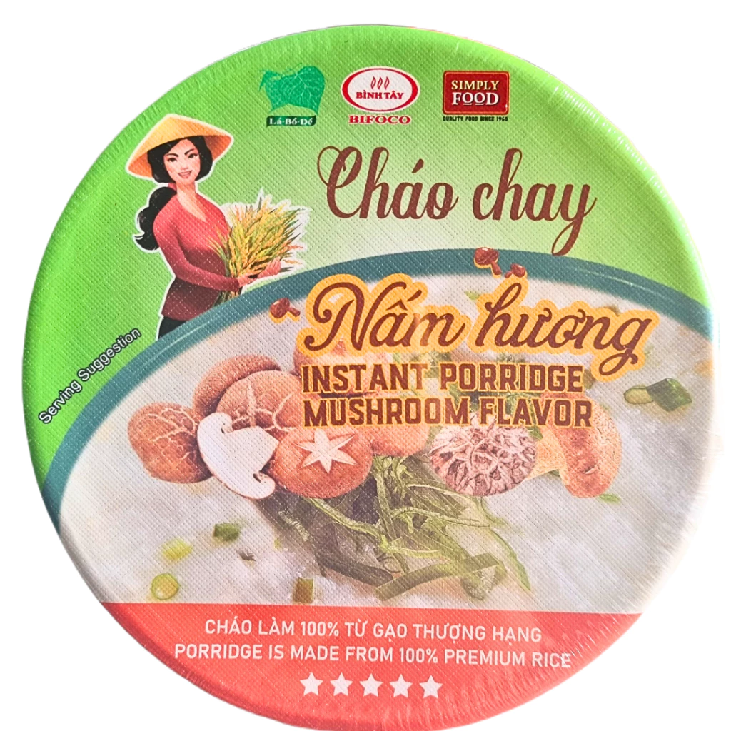 Cháo chay nấm hương 53g (Tô)
