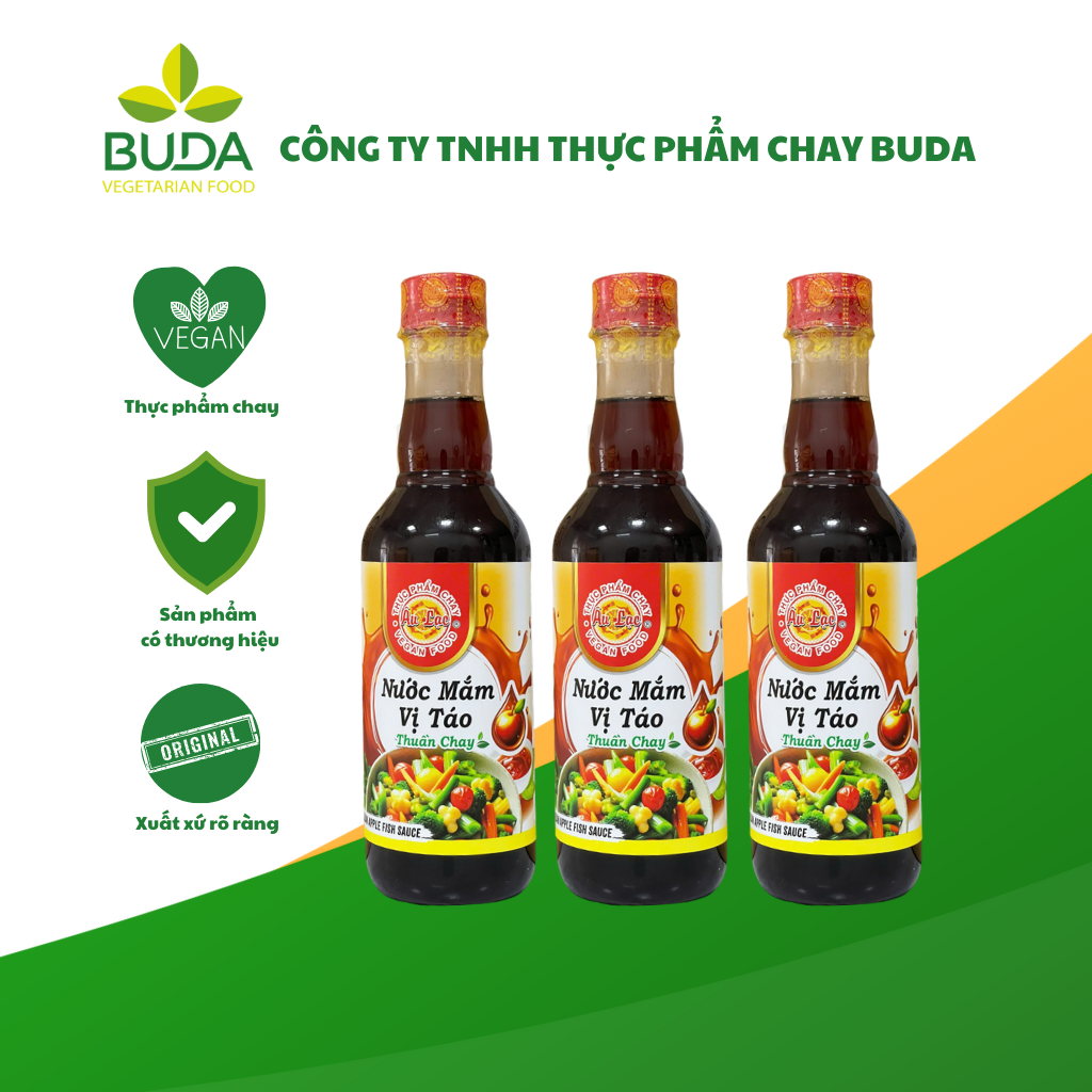 Nước Mắm Vị Táo Thuần Chay 500ml Âu Lạc