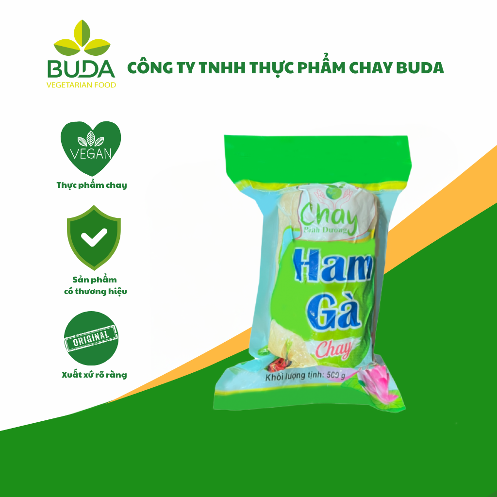 HAM Gà Chay Bình Dương 500g – Thơm ngon, tiện lợi