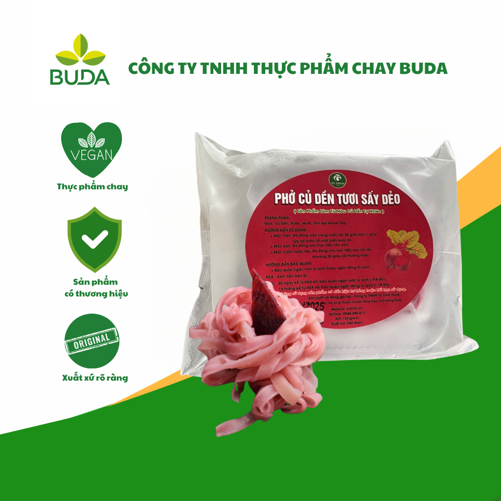 Phở củ dền tươi sấy dẻo Tú Trinh