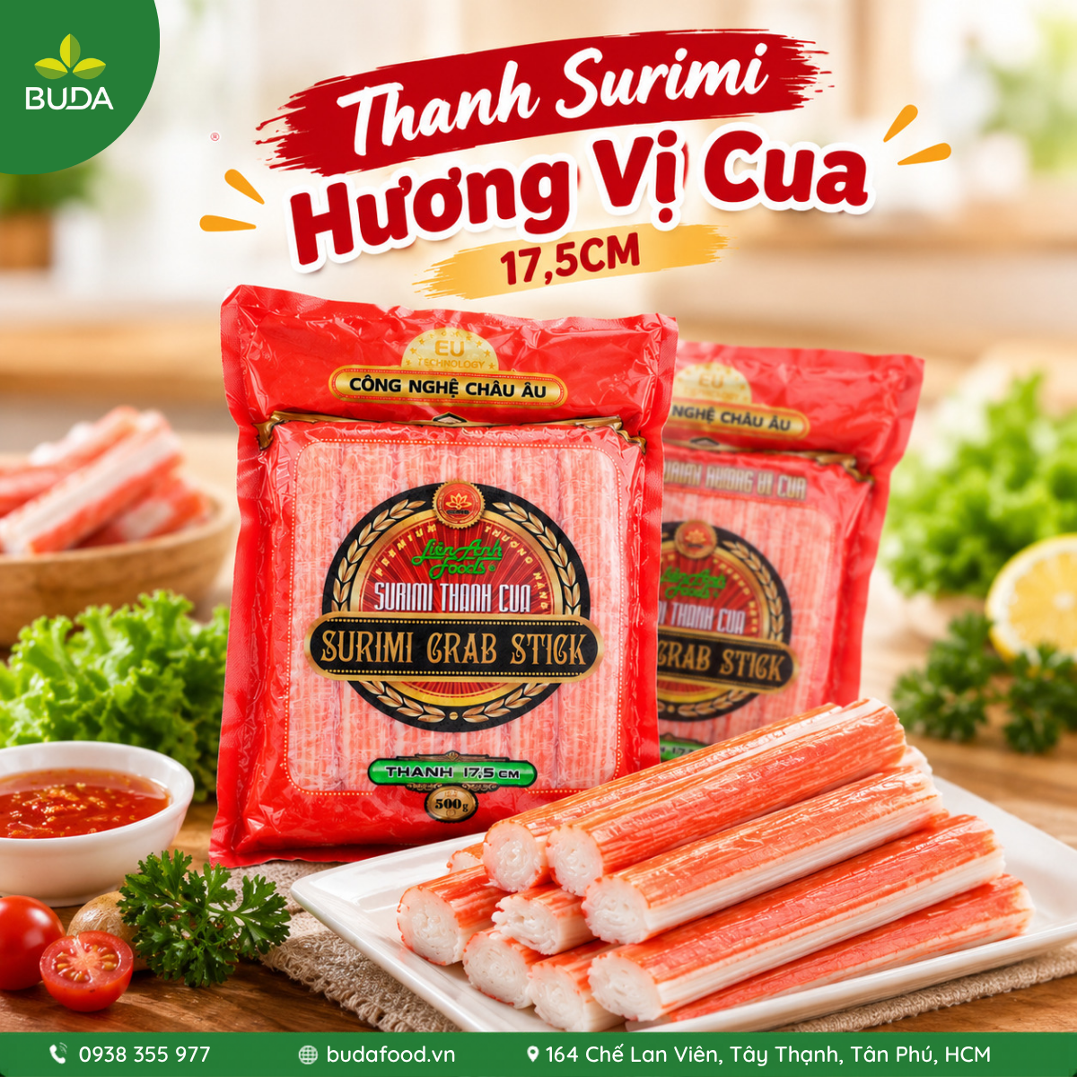 Thanh Surimi Hương Vị Cua Liên Anh Foods - Thanh Cua Đông Lạnh Tiện Lợi Cho Nhà Hàng Và Gia Đình | Thực phẩm BUDA