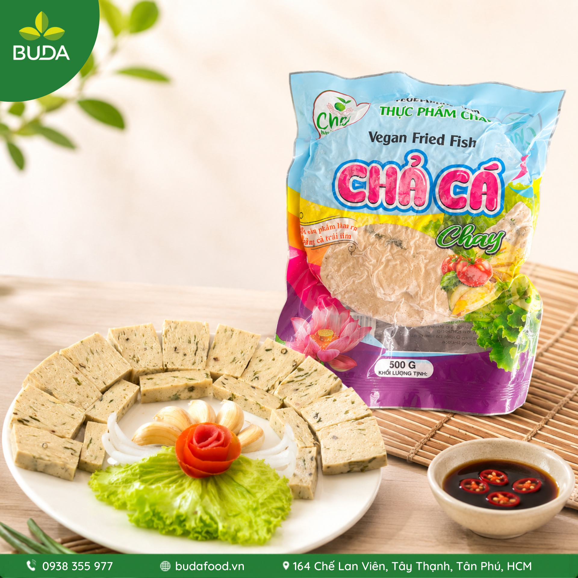 Chả cá chay Bình Dương 500g - Thực phẩm BUDA