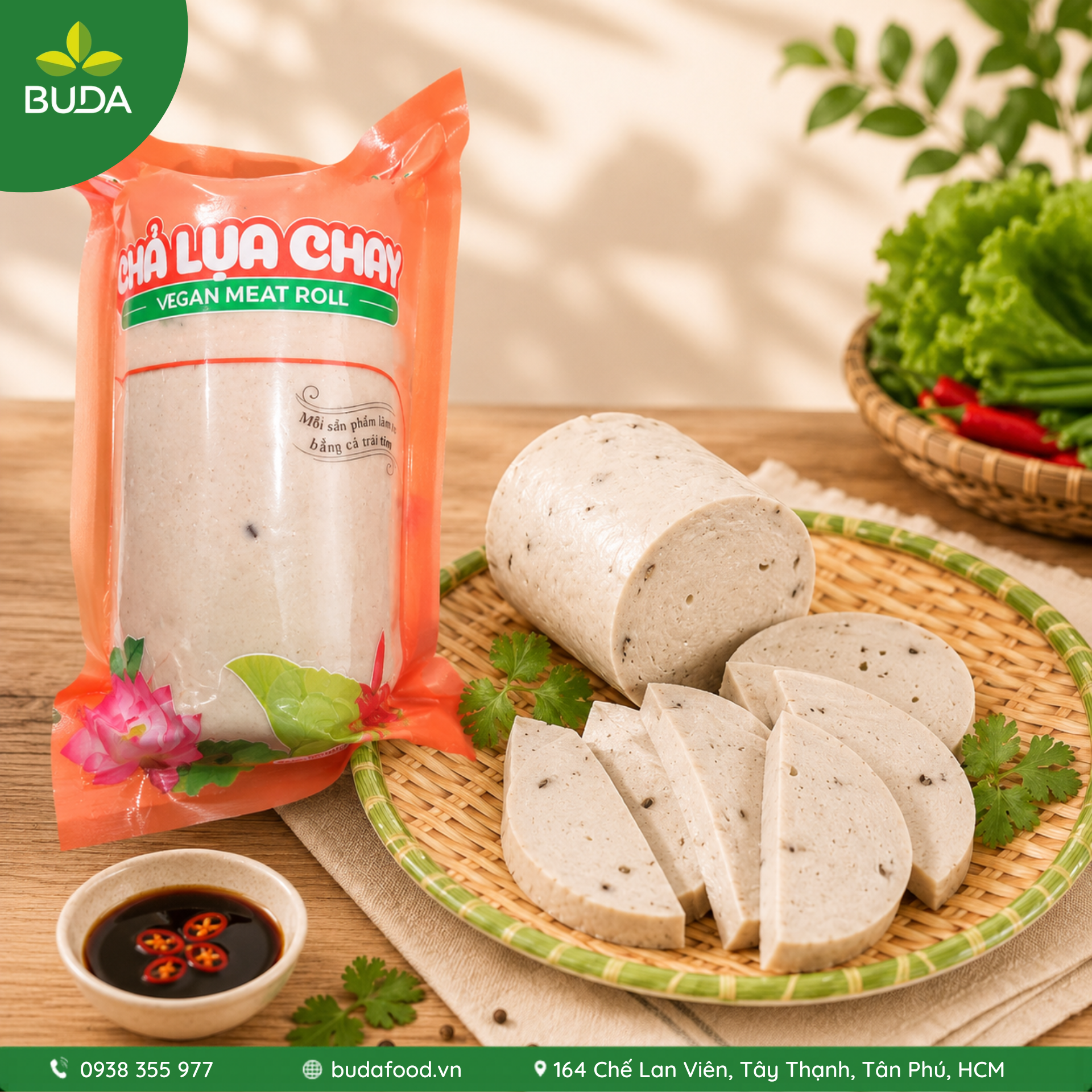 Chả lụa chay 500g Thanh Dũng - Thực phẩm BUDA