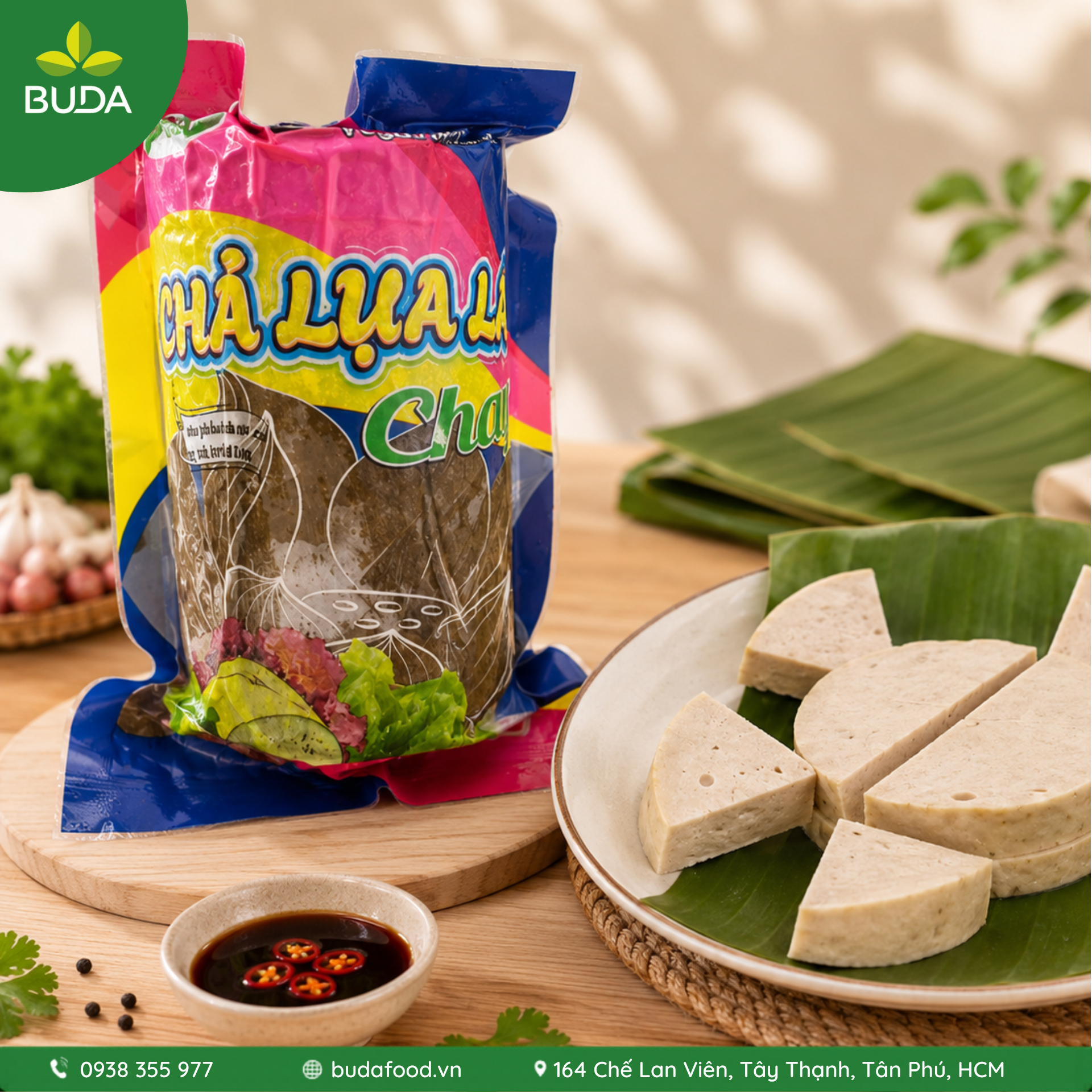 Chả lụa lá chay Bình Dương 500g