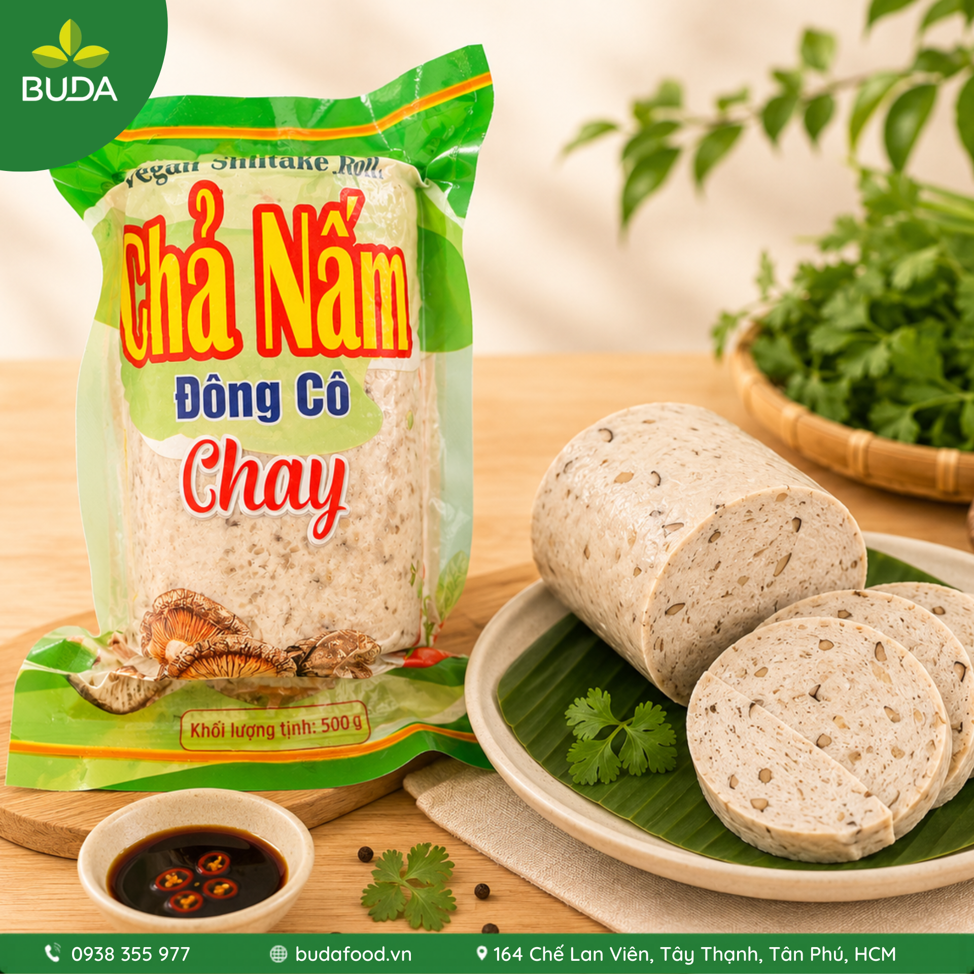 Chả nấm đông cô chay 500g Thanh Dũng - Thực phẩm BUDA