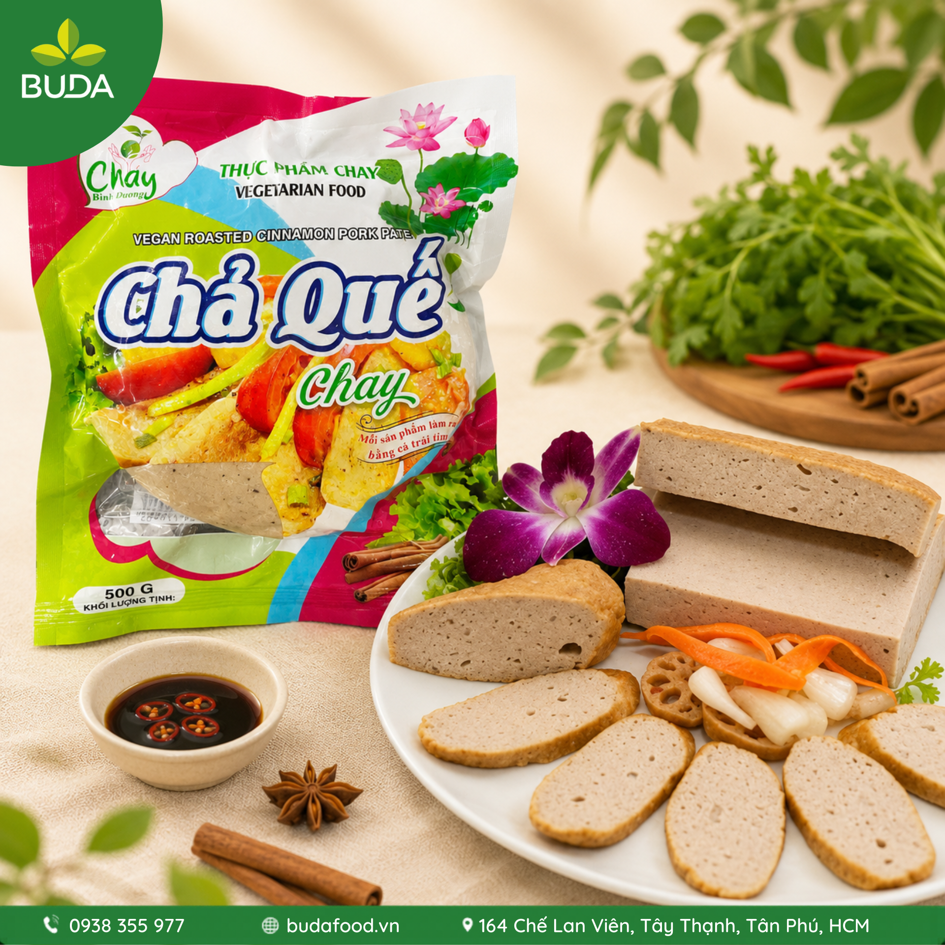 Chả quế chay Bình Dương 500g