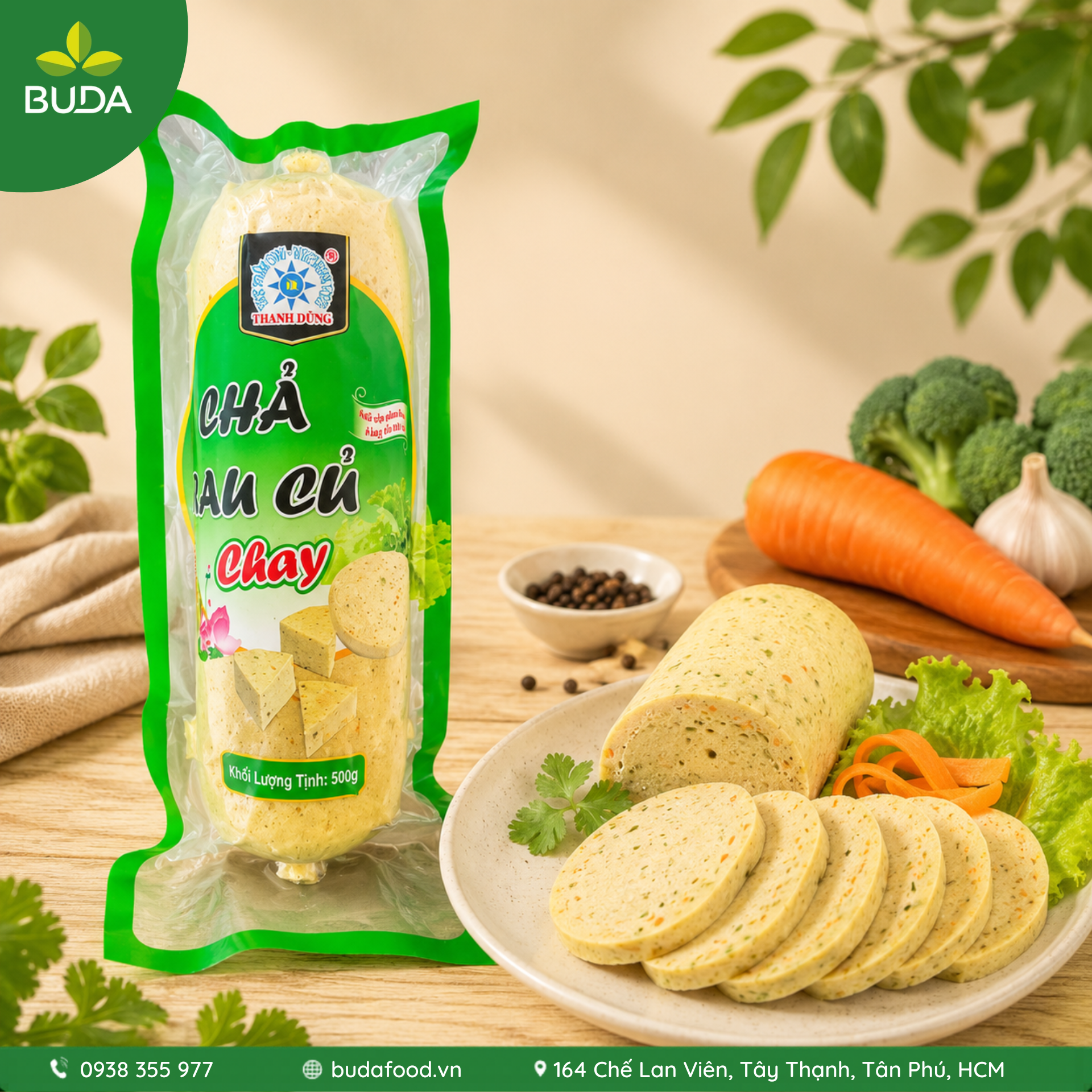 Chả rau củ chay 500g Thanh Dũng - Thực phẩm BUDA