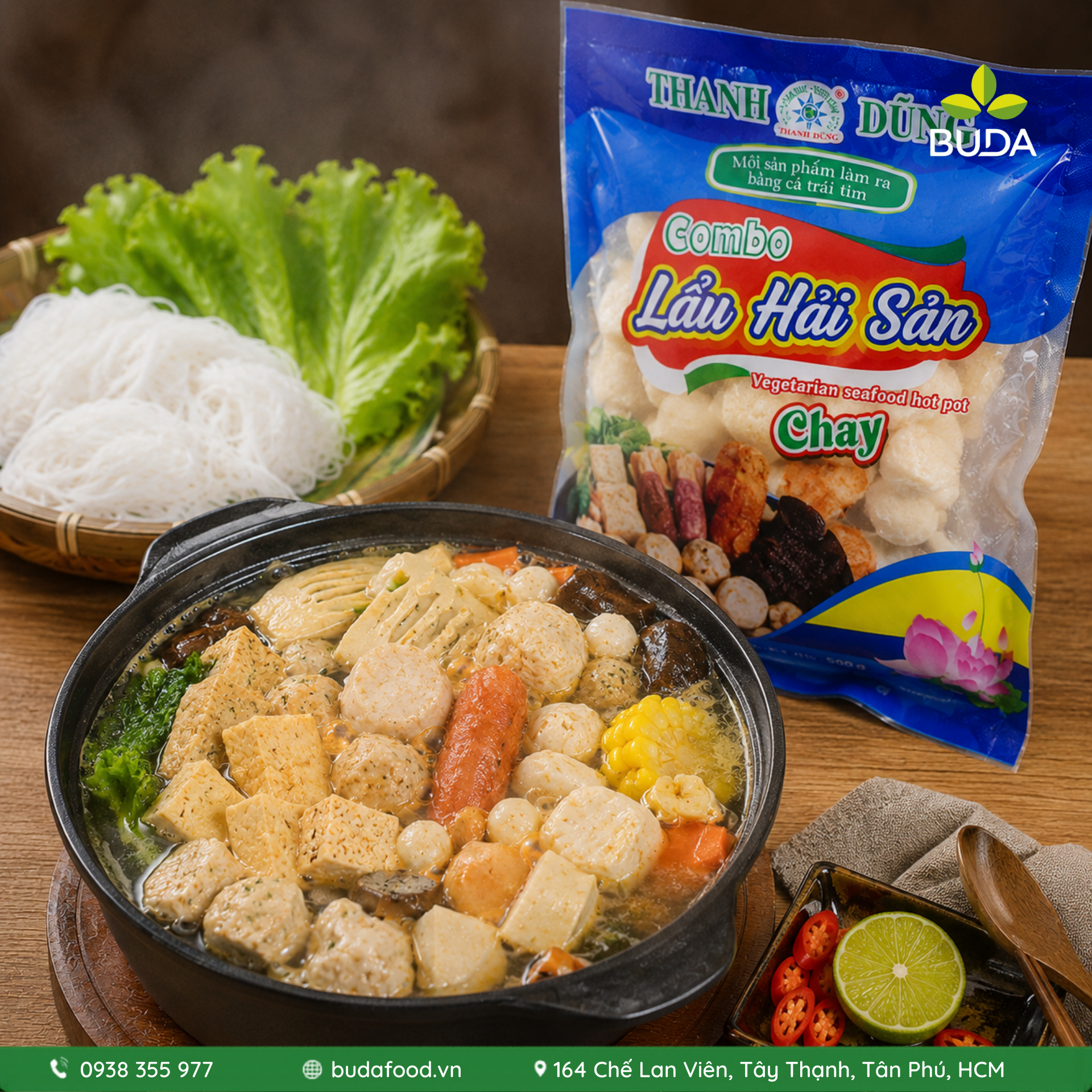 Combo Lẩu Hải Sản chay Thanh Dũng 500g - Thực phẩm BUDA