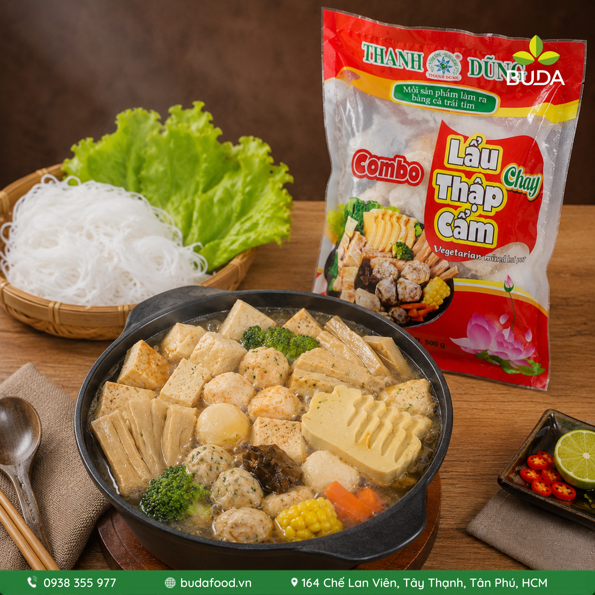 Combo Lẩu Thập Cẩm chay Thanh Dũng 500g - Thực phẩm BUDA