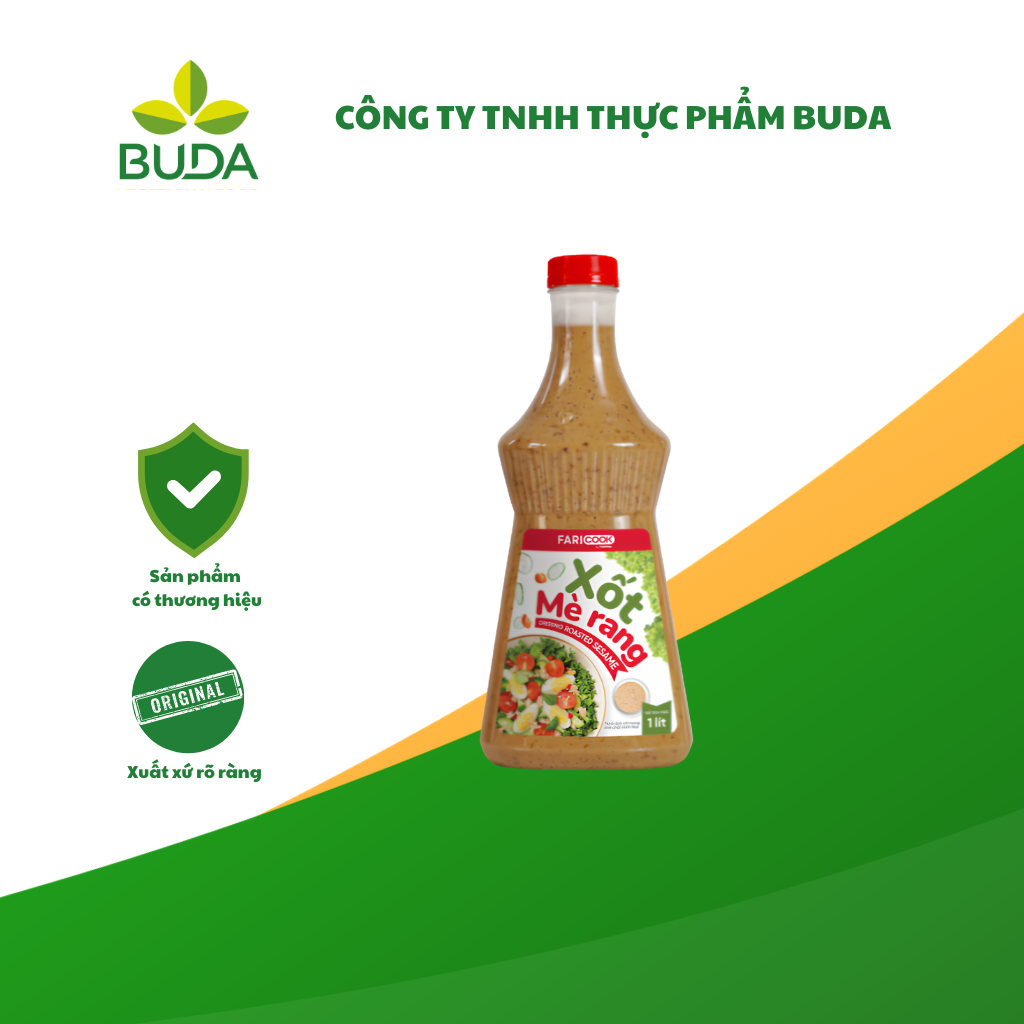 Sốt mè rang -  Chai 1 lit - hiệu Faricook