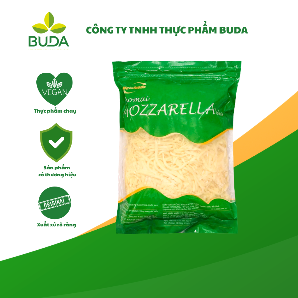 Phô Mai bào Mozzarella - Holafoods - 1kg/Túi